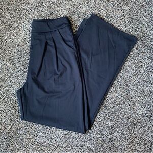Wide Leg Dress Yoga Pants with Pockets for Women Business Casual Size Large